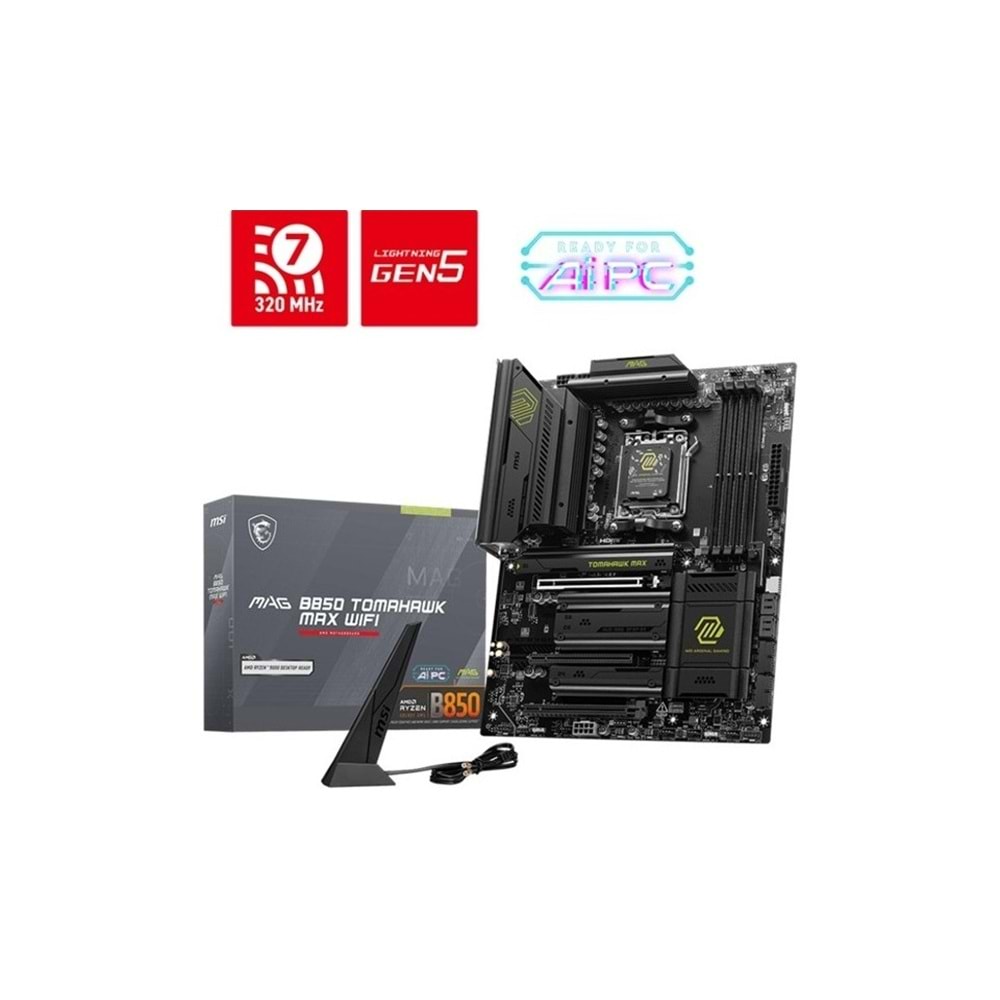 MSI MAG B850 TOMAHAWK WIFI DDR5 8200MHZ 1XHDMI 4XM.2 ATX AM5