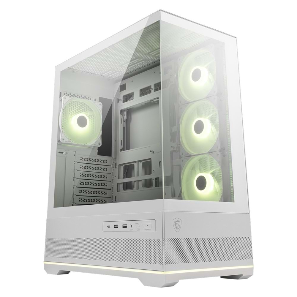 MSI MAG PANO 110R PZ WHITE TEMPERLI CAM 3X120MM 1X120MM ARGB FAN ATX Beyaz