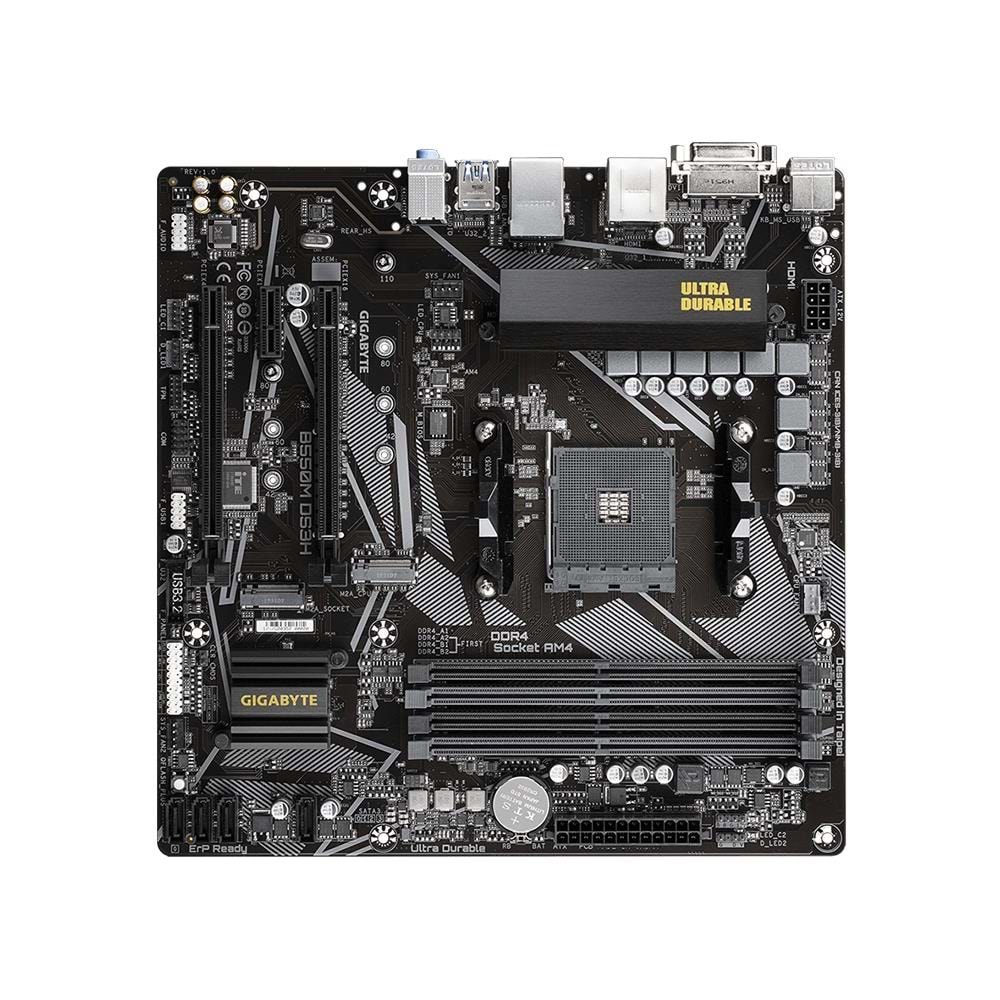 Gigabyte B550M-DS3H-R2 B550M-DS3H-R2 4733MHz OC DDR4 AM4 M.2 HDMI DisplayPort MicroATX Anakart