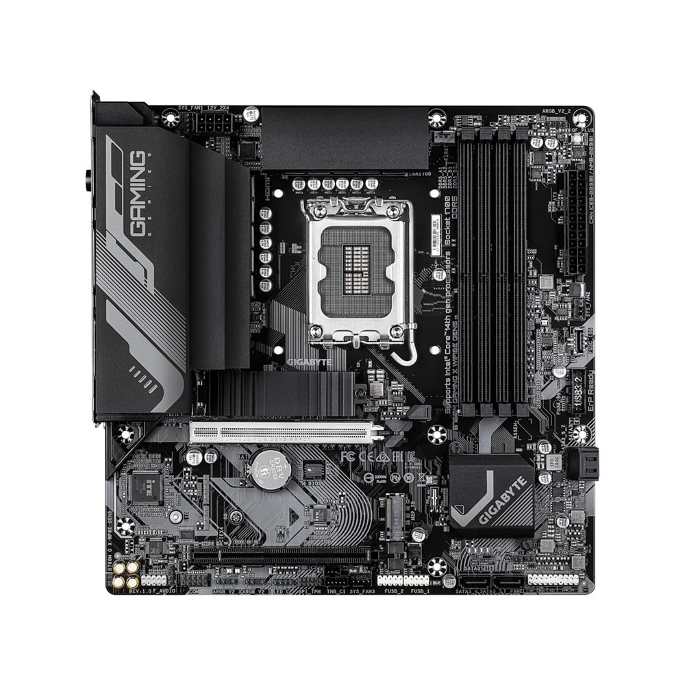 Gigabyte B760M-GXWF6EGEN5 B760M-GXWF6EGEN5 7600MHz OC DDR5 LGA1700 M.2 HDMI DP Micro-ATX Anakart