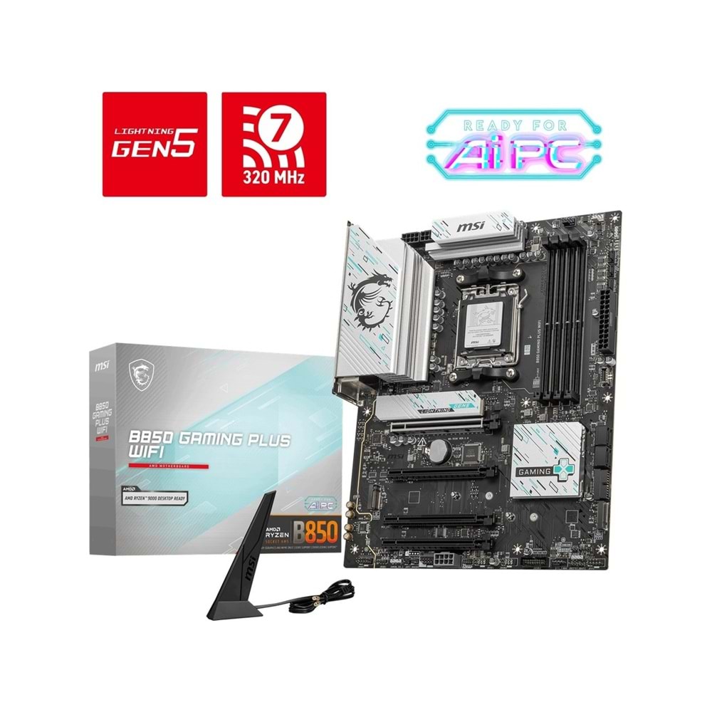 MSI B850 Gaming PLUS WIFI PZ DDR5 AM5
