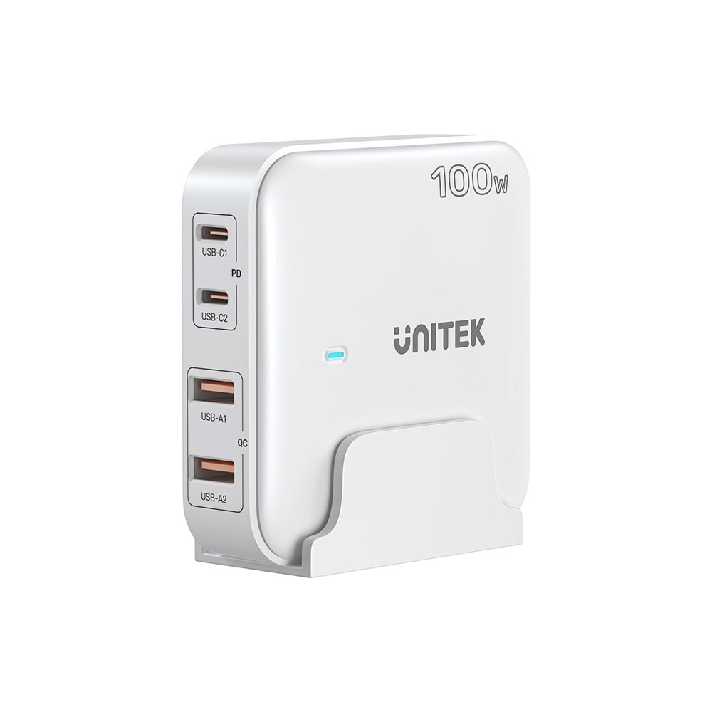 Unitek 100W Masaüstü GAN Şarjİstasyon Beyaz (P1229AWH)