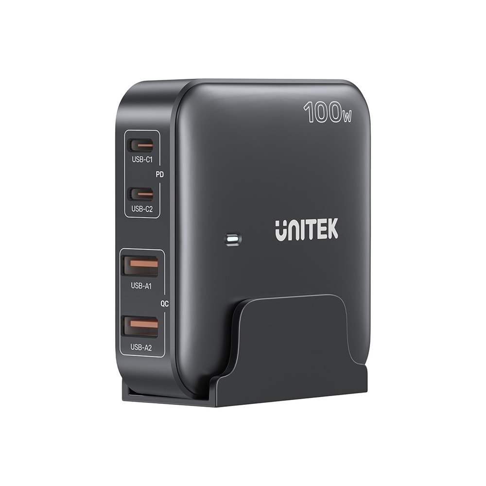 Unitek 100W Masaüstü GAN Şarj İstasyonu Siyah (P1229ABK)