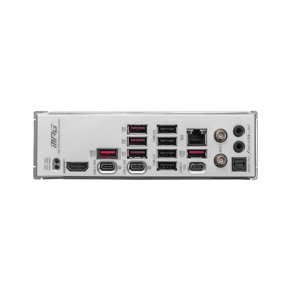 MSI MPG X870E EDGE TI WIFI AM5 DDR5 8400MHZ(OC) USB4 4x M.2 HDMI 5G LAN WIFI 7 RGB ATX
