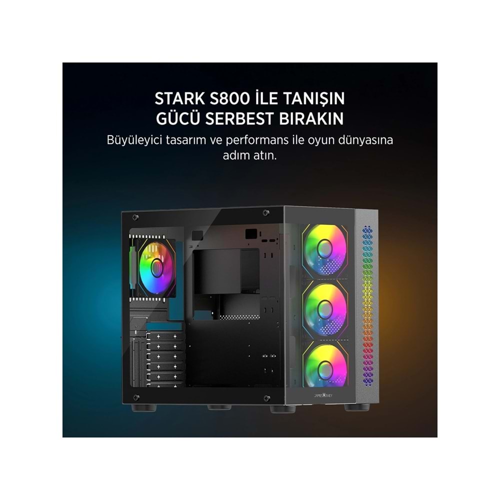 JAMES DONKEY STARK S800 4X ARGB Gaming Kasa 650W