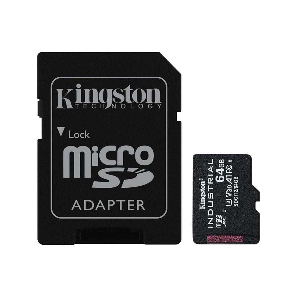 Kingston 64GB Micro SDXC Endüstriyel SDCIT2/64G