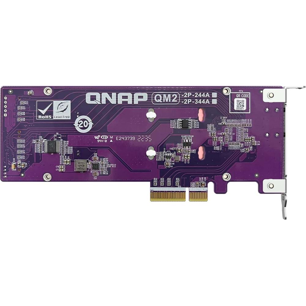 Qnap QM2-2P-344A Dual M.2 PCIe SSD Kart
