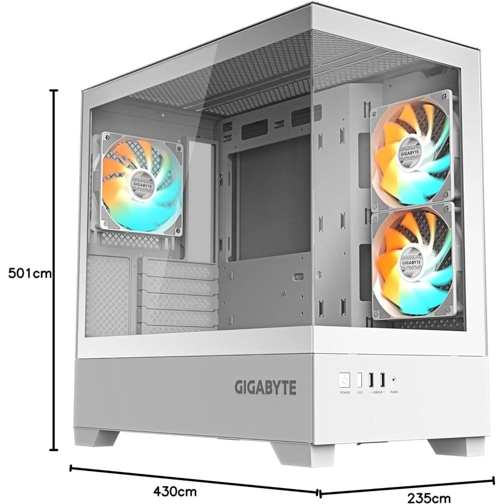 Gigabyte C201 Panaromic Mid Tower ATX (Psu yok)