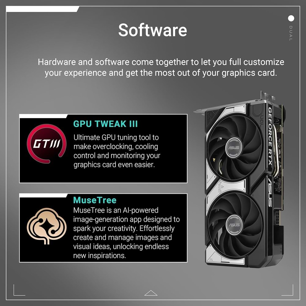 Asus GeForce RTX 5060 TI 8GB Dual GD7 128Bit