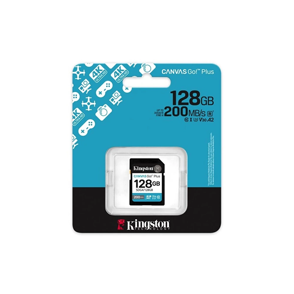 Kingston 128GB SDXC Canvas Go+ 200MB/s SDG4/128GB