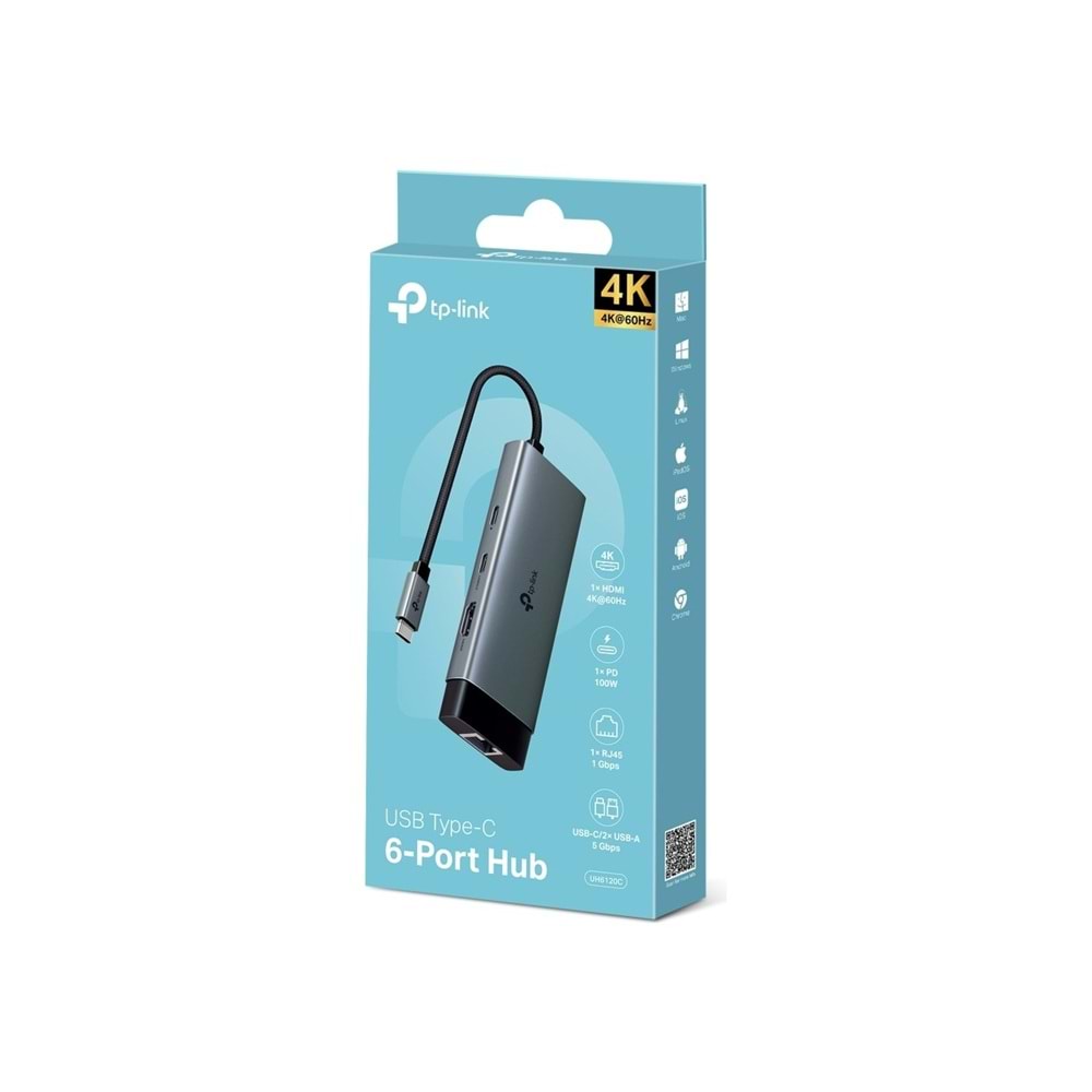 TP-Link UH6120C Type-C 6 Port Hub