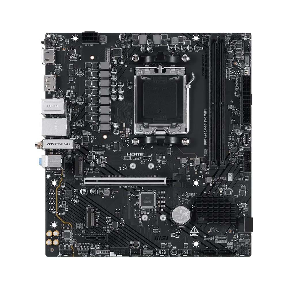MSI PRO A620AM-G EVO WIFI AM5 Ryzen DDR5 Dp Hdmi