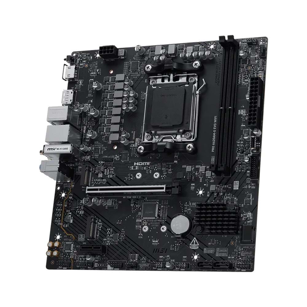 MSI PRO A620AM-G EVO WIFI AM5 Ryzen DDR5 Dp Hdmi