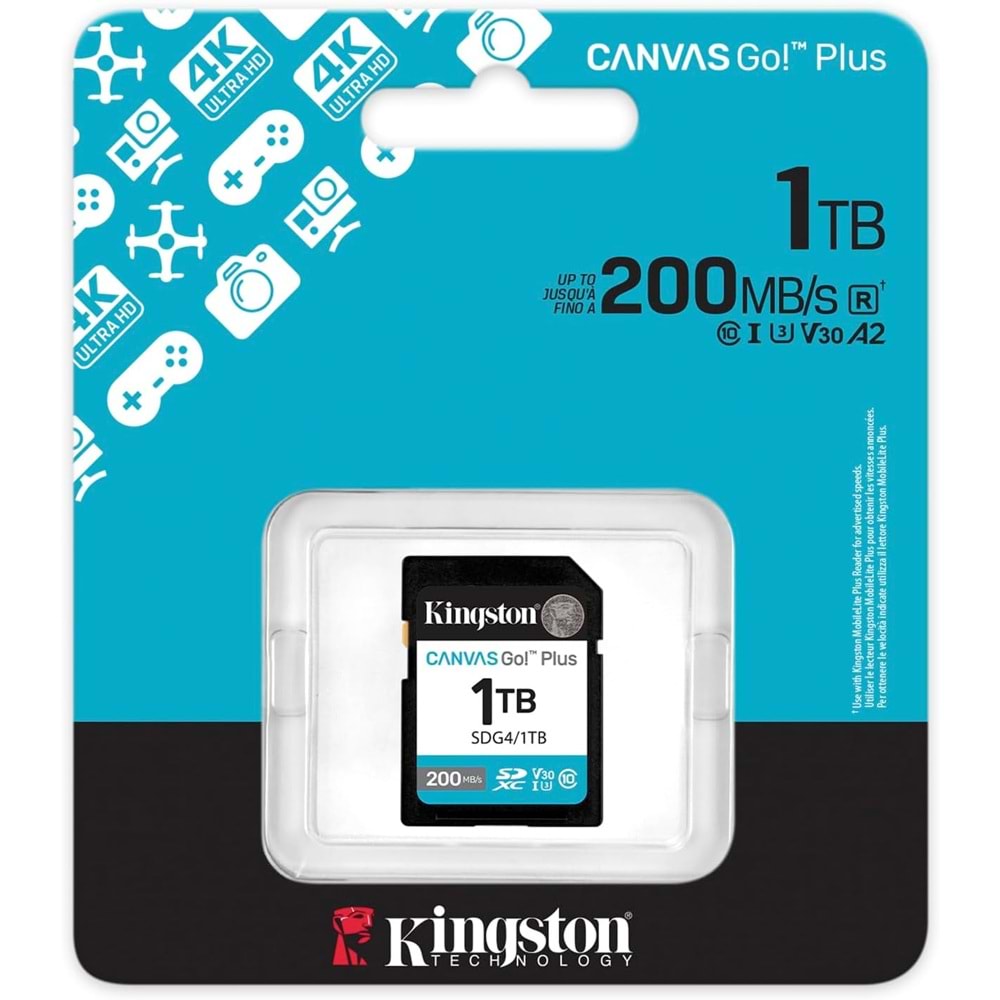 Kingston 1TB mSDXC CanvasGo+ 200MB SDCG4/1TB