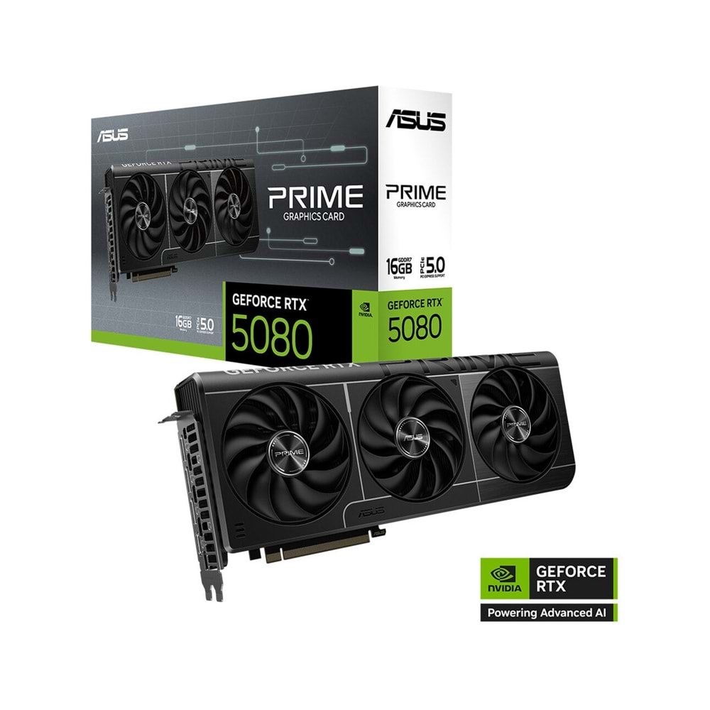 Asus PRIME-RTX5080-16G 16GB 256Bit GDDR7 DP/HDMI PCI 5.0 Ekran Kartı
