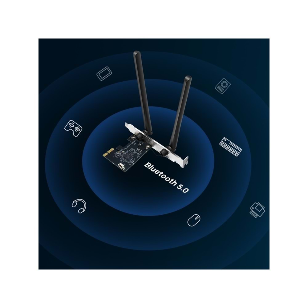 Tp-Link Mercusys MA30E AC1200 Dual Band Wi-Fi Bluetooth PCI Express Adaptör