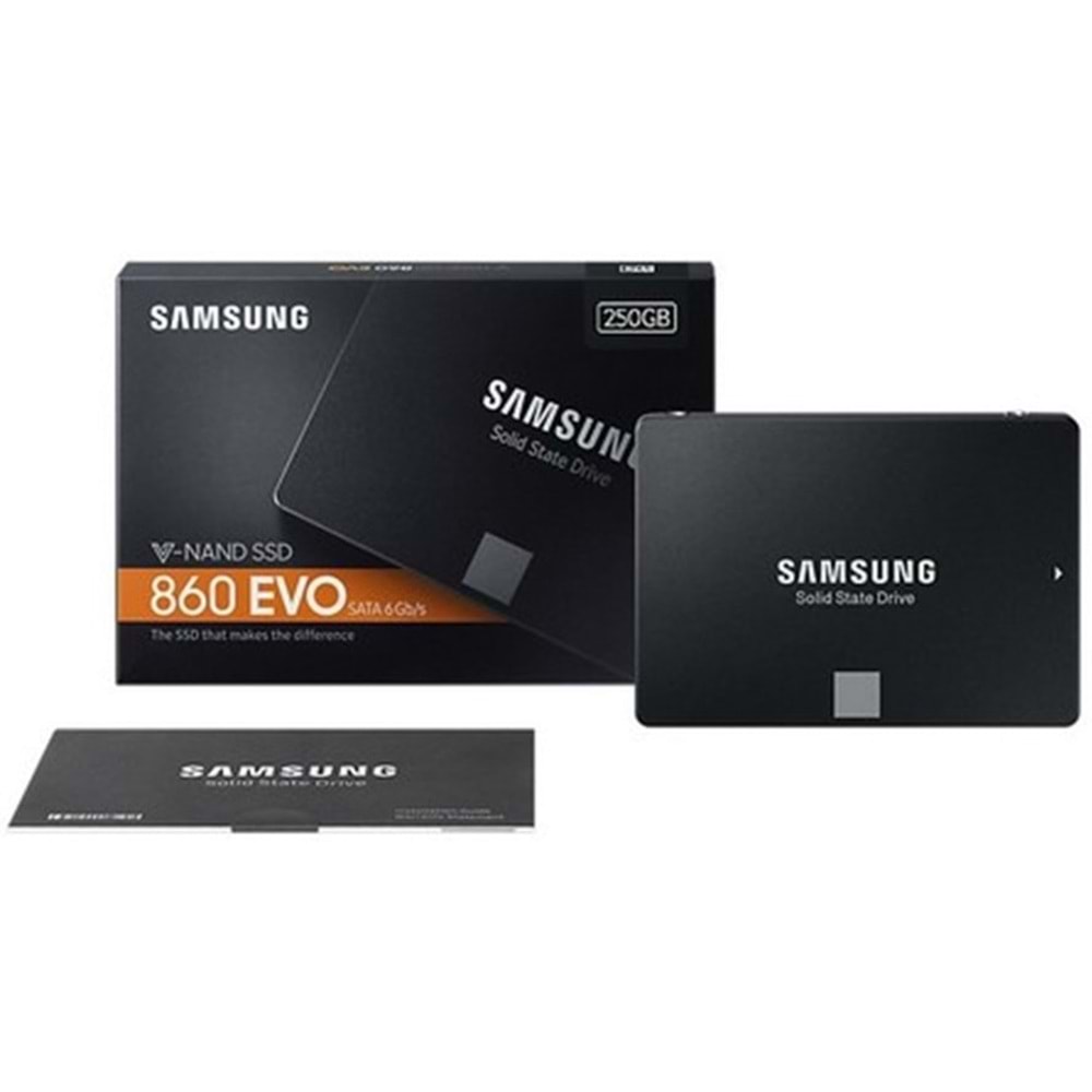 Samsung 860 EVO 250GB SSD Disk SATA3 550-520 MB/s MZ-76E250BW