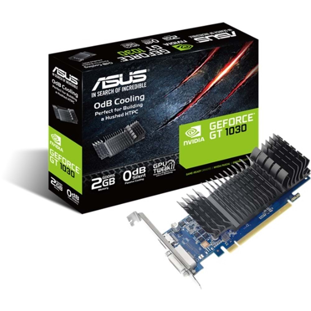 Asus GT1030-2G-BRK 2GB 64Bit GDDR5 DP/HDMI 16X Ekran Kartı