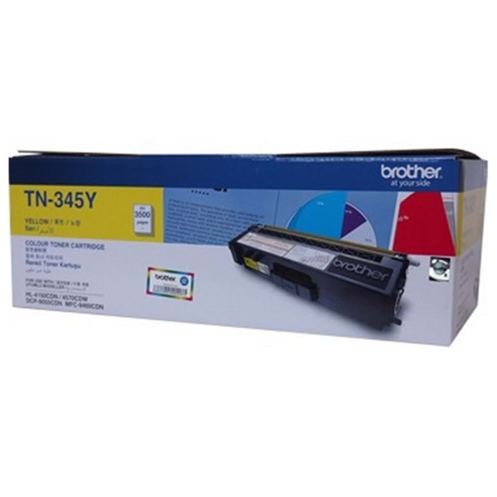Brother TN-345Y Sarı Toner 3500 Sayfa