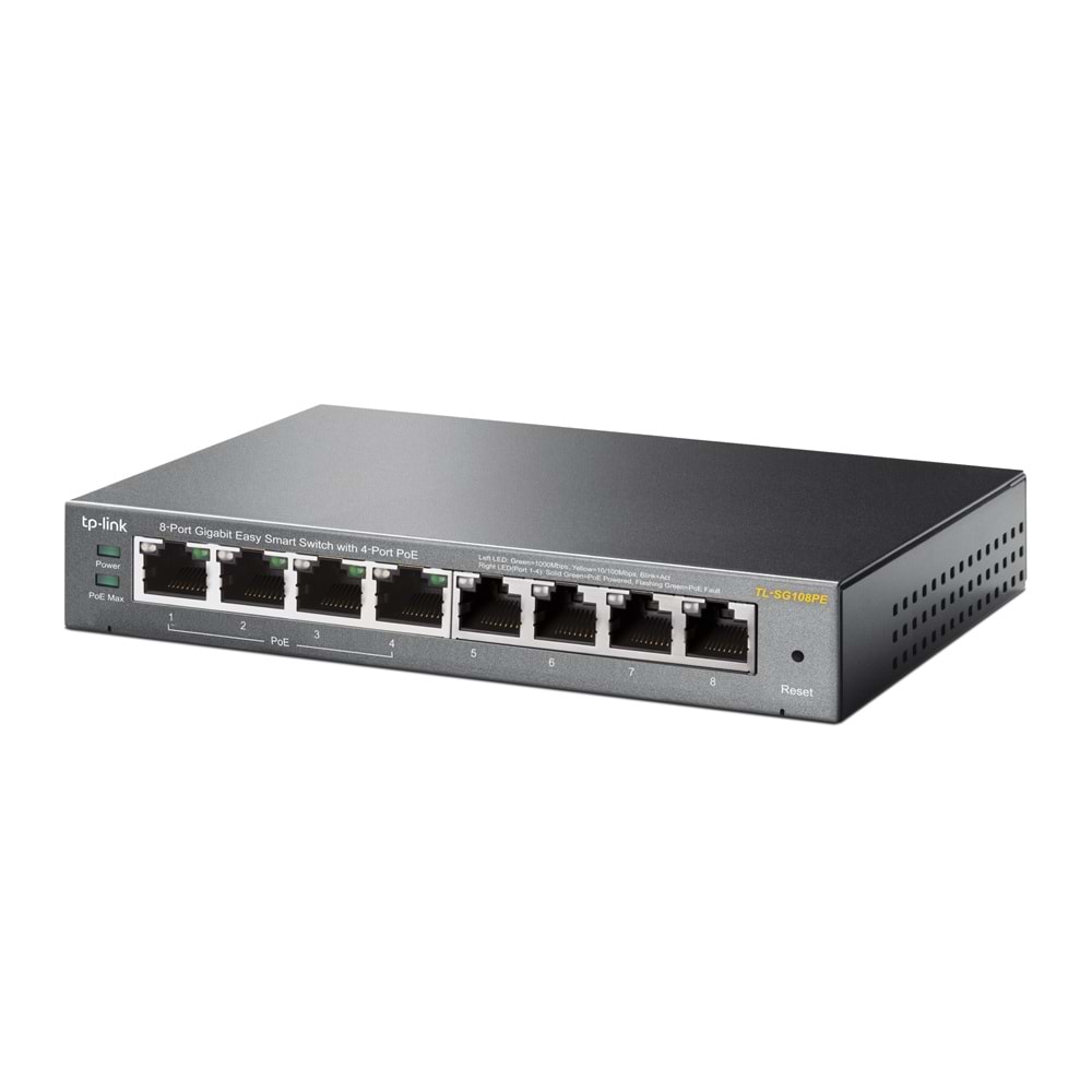 TP-Link TL-SG108PE 8 Port 4-Port PoE Gigabit Easy Smart Switch