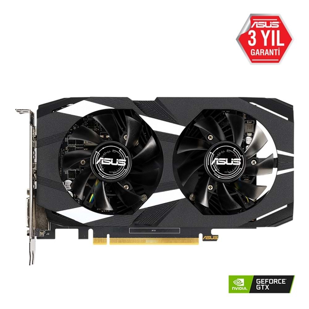 Asus DUAL-GTX1650-4G 4GB 128Bit GDDR5 DP/HDMI/DVI PCI 3.0 Ekran Kartı