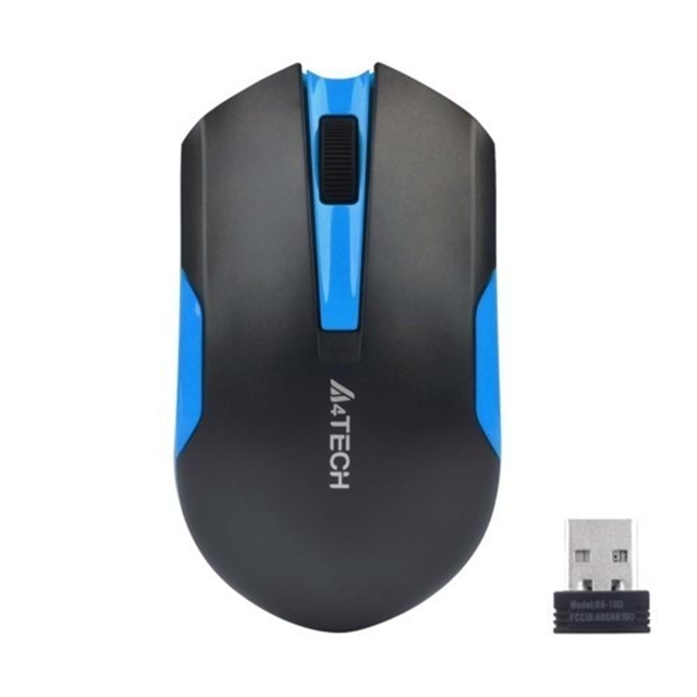 A4 Tech G3-200N Kablosuz V-Track Siyah Mavi Nano Mouse