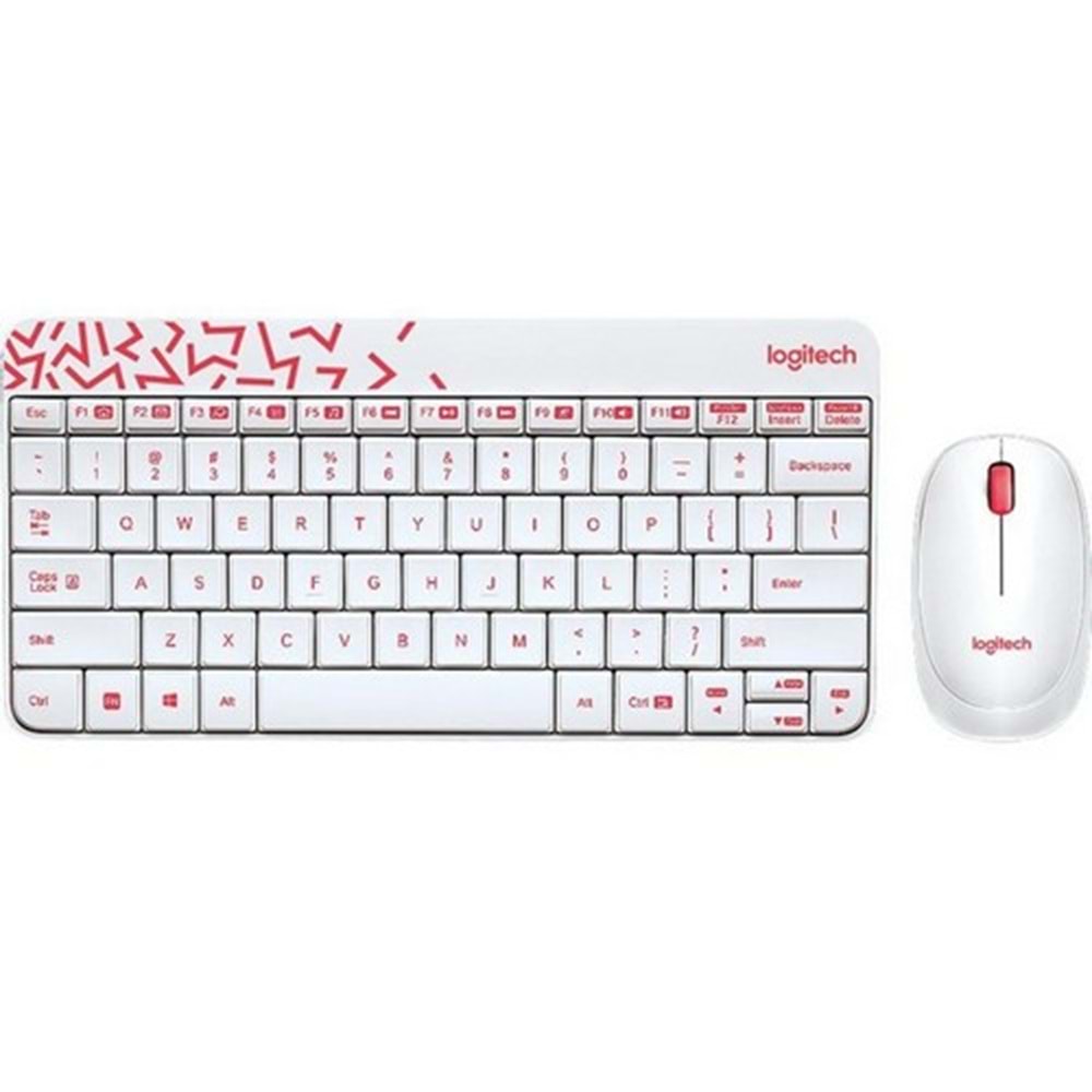 Logitech MK240 Kablosuz Combo Klavye Mouse Set Beyaz 920-008214