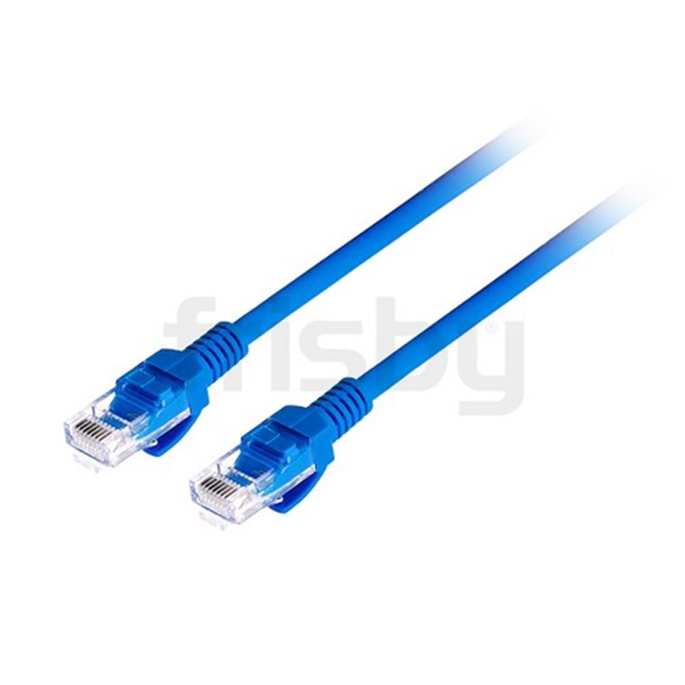 Frisby FA-C6716B 60cm CAT6 Patch Kablo Mavi