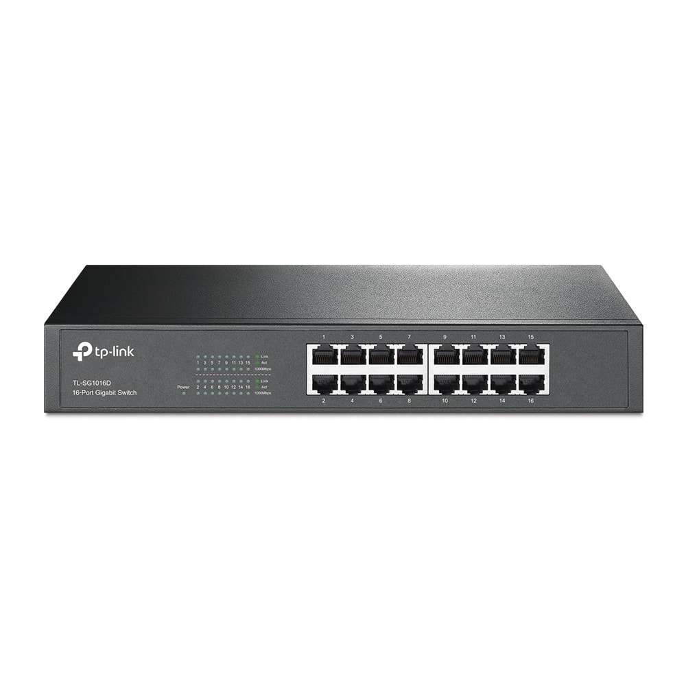 TP-Link TL-SG1016D 16-Port Gigabit % 40 Enerji Tasarruflu Switch