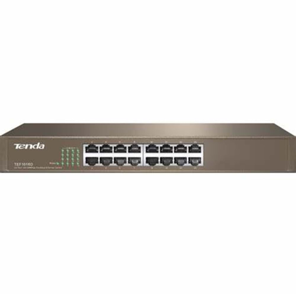 Tenda 10/100Mbps 16xPort Rackmount Fast Ethernet Switch TEF1016D