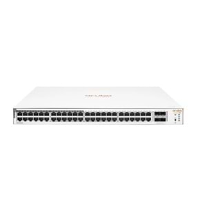 HPE Instant On JL815A 48 Port Gigabit + 4X1GB SFP Uplink Racmount Yönetilebilir 370W POE