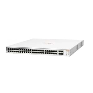 HPE Instant On JL815A 48 Port Gigabit + 4X1GB SFP Uplink Racmount Yönetilebilir 370W POE