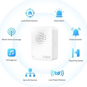 TP-Link Akıllı Zil Sesleri, Alarm ve Zil ile TP-Link Tapo H100 Smart Hub Wifi