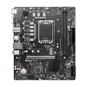 Msi Pro H610M-E DDR4 3200MHz 1XVGA 1XHDMI 1XM.2 USB 3.2 MATX 1700P Anakart (12. ve 13. Nesil işlemci uyumlu)