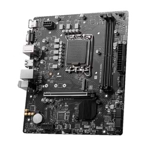 Msi Pro H610M-E DDR4 3200MHz 1XVGA 1XHDMI 1XM.2 USB 3.2 MATX 1700P Anakart (12. ve 13. Nesil işlemci uyumlu)