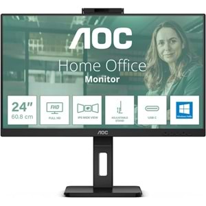 Aoc 24P3CW 1Ms 100Hz 1XHDMI 1XDP USB 3.2 1920X1080 Hoparlör Çerçevesiz Flicker-Free Vesa 23.8