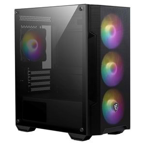 Msi Mag Force M100A D60 3X120MM 1X120MM ArGB Fan 600W 80+ Matx Gaming Kasa