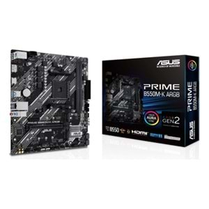 Asus Prime B550M-K Argb DDR4 5100Mhz 1XHDMI 1XDP 2XM.2 USB 3.2 Matx Am4 (AMD AM4 5000/4000 G/3000 Serisi İle Uyumlu)
