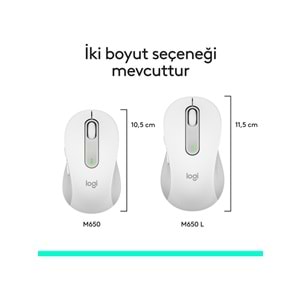 Logitech Signature M650 L Beyaz 910 006238