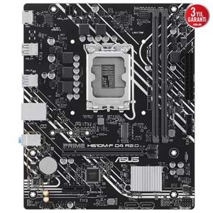 Asus PRIME H610M-F D4 R2.0-CSM H610 DDR4 M.2 HDMI PCI 4.0 1700p Anakart