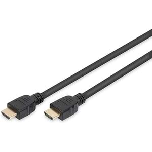 Digitus HDMI Kablo Altın Uçlu Siyah (2m) 4K