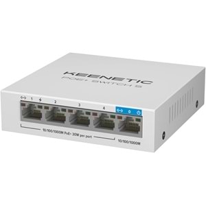 KEENETIC KN-4610-01-EU PoE+ Switch 5 1x1Gbit 4x1Gbit PoE+ Port IEEE 802.3af/at 60Watt