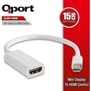 Qport Q-DP-HDB Displayport TO HDMI Çevirici