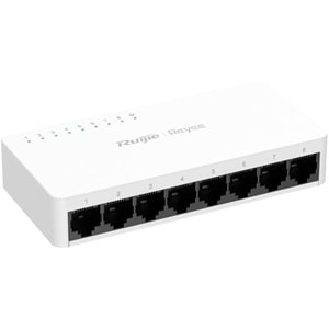 Ruijie Reyee RG-ES08F 8-Port 10/100 Mbps Tak Çalıştır Plastik Kasa Switch