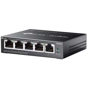 Omada ES205GP 5-Port Easy Managed Switch 4 Portlu PoE+