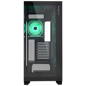 Rampage HYDRA V1 ARGB Fan+Hub Type-C E-ATX Siyah Exclusive Gaming Oyuncu Kasası