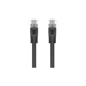 UNITEK CAT6 Patch Kablo 15 Metre Flat 1Gbps – Siyah – C1814GBK