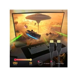 UNITEK DisplayPort 1.4 Kablosu 2 Metre – 8K@60Hz – C1624BK-2M