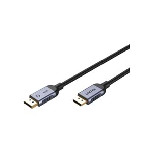 UNITEK DisplayPort 2.1 Kablosu 1.5 Metre – 16K@60Hz, %100 Bakır – C1626GY01-1.5M