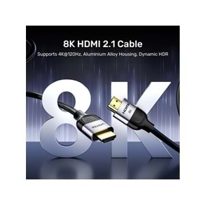 UNITEK HDMI 2.1 Kablosu 3 Metre – 8K@60Hz – C11086GY01-3M
